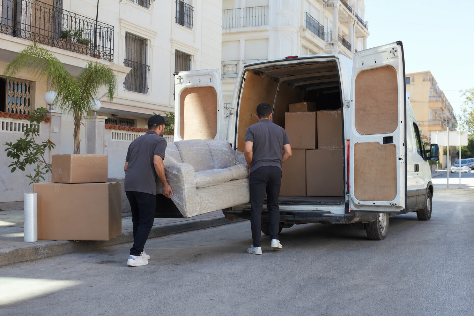 Déménagement clé en main — camion + équipe